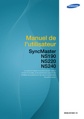 Samsung SyncMaster NS240 Manuel De L'utilisateur