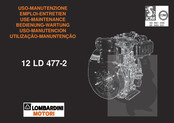 Lombardini 12 LD 477-2 Mode D'emploi Et D'entretien
