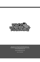 NOSTALGIA PRODUCTS TACO TUESDAY TTRSC4RD Manuel D'instructions