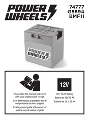 Power Wheels BMF11 Manuel D'utilisation