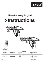 Thule RaceWay 992 Instructions