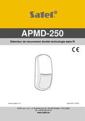 Satel APMD-250 Mode D'emploi