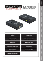 König Electronic CMP-VGACONV12 Mode D'emploi