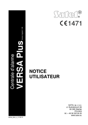 Satel VERSA-LCD Notice Utilisateur