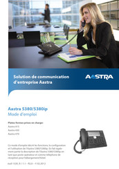 Aastra 5380 Mode D'emploi