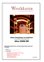 WINEMASTER WINE C50 S Notice D'installation Et D'utilisation