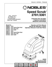 Nobles Speed Scrub 3301 Can. Pac Opérateur Manuel Et Liste Des Piéces