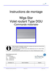 schanz Wiga Star DGU Instructions De Montage