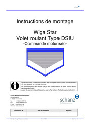 schanz Wiga Star DSIU Instructions De Montage