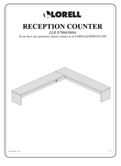 Lorell RECEPTION COUNTER LLR 8804 Instructions