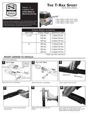 Saris T-Rax Sport 425 Instructions De Montage