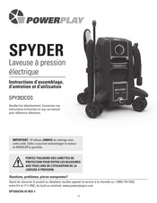 Powerplay SPYDER SPY203COS Instructions D'assemblage, D'entretien Et D'utilisation