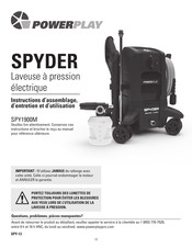 Powerplay SPYDER SPY1900M Instructions D'assemblage, D'entretien Et D'utilisation