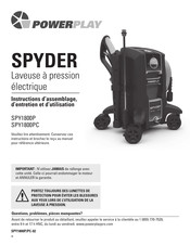 Powerplay SPYDER SPY1800PC Instructions D'assemblage, D'entretien Et D'utilisation