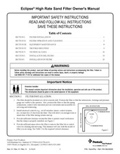 Pentair Eclipse 58920200 Mode D'emploi