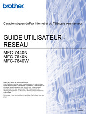 Brother MFC-7840N Guide Utilisateur Réseau