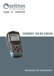 Seitron CHEMIST 100 BE GREEN Manuel D'usage Et Entretien