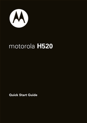 Motorola H520 Guide Rapide