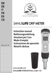 SANUSLIFE ORP METER Mode D'emploi