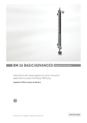 KROHNE BM 26 ADVANCED Supplément Au Manuel
