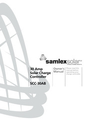 Samlex Solar SCC-30AB Mode D'emploi