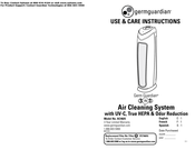 Germ Guardian AC4825 Utilisation Et Instructions D'entretien
