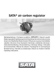 SATA air carbon regulator Mode D'emploi