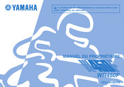 Yamaha WR450F 2013 Manuel Du Propriétaire
