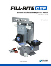 Tuthill FILL-RITE DEF FILL-RITE DEF DF120DAN520 Mode D'emploi