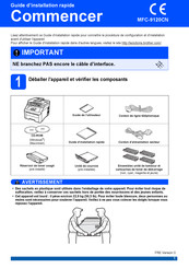 Brother MFC-9120CN Guide D'installation Rapide