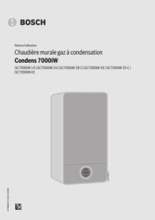 Bosch Condens GC7000iW 35 31 Notice D'utilisation