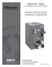 ECR International Olsen OBC Serie Manuel D'installation, D'emploi Et D'entretien
