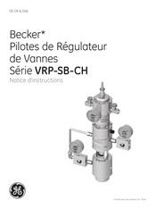 GE Becker VRP-SB-CH Serie Notice D'instructions