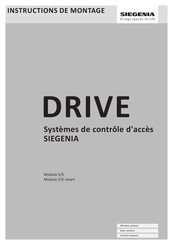 Siegenia DRIVE Instructions De Montage