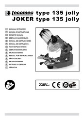 Tecomec JOKER 135 JOLLY Manuel D'instructions