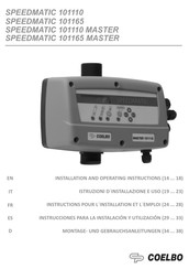 Coelbo SPEEDMATIC 101165 Instructions Pour L'installation Et L'emploi