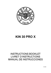 Bertazzoni KIN 30 PRO X Livret D'instructions