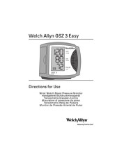Welch Allyn OSZ 3 Easy Mode D'emploi