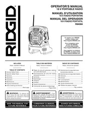 RIDGID R84084 Manuel D'utilisation