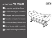 Epson STYLUS PRO GS6000 Guide De Déballage Et D'installation