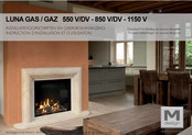 M Design LUNA GAZ 550 V Instructions D'installation Et D'utilisation