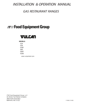 ITW Food Equipment Group VULCAN V260 Mode D'installation Et Mode D'emploi