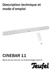 Teufel CINEBAR 11 Description Technique Et Mode D'emploi