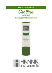 Hanna Instruments GroLine HI98318 Manuel D'utilisation