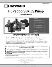 Hayward HCP3020VSP Guide D'utilisation
