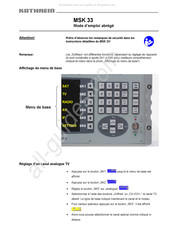 Kathrein MSK 33 Mode D'emploi