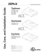Zephyr Cyclone AK6536BBS Guide D'utilisation, D'entretien Et D'installation