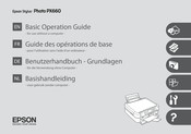 Epson Stylus Photo PX660 Guide Des Operations De Base