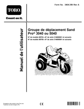 Toro Sand Pro 5040 Manuel De L'utilisateur
