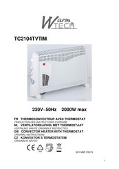 Warm Tech TC2104TVTIM Traduction Des Instructions D'origine